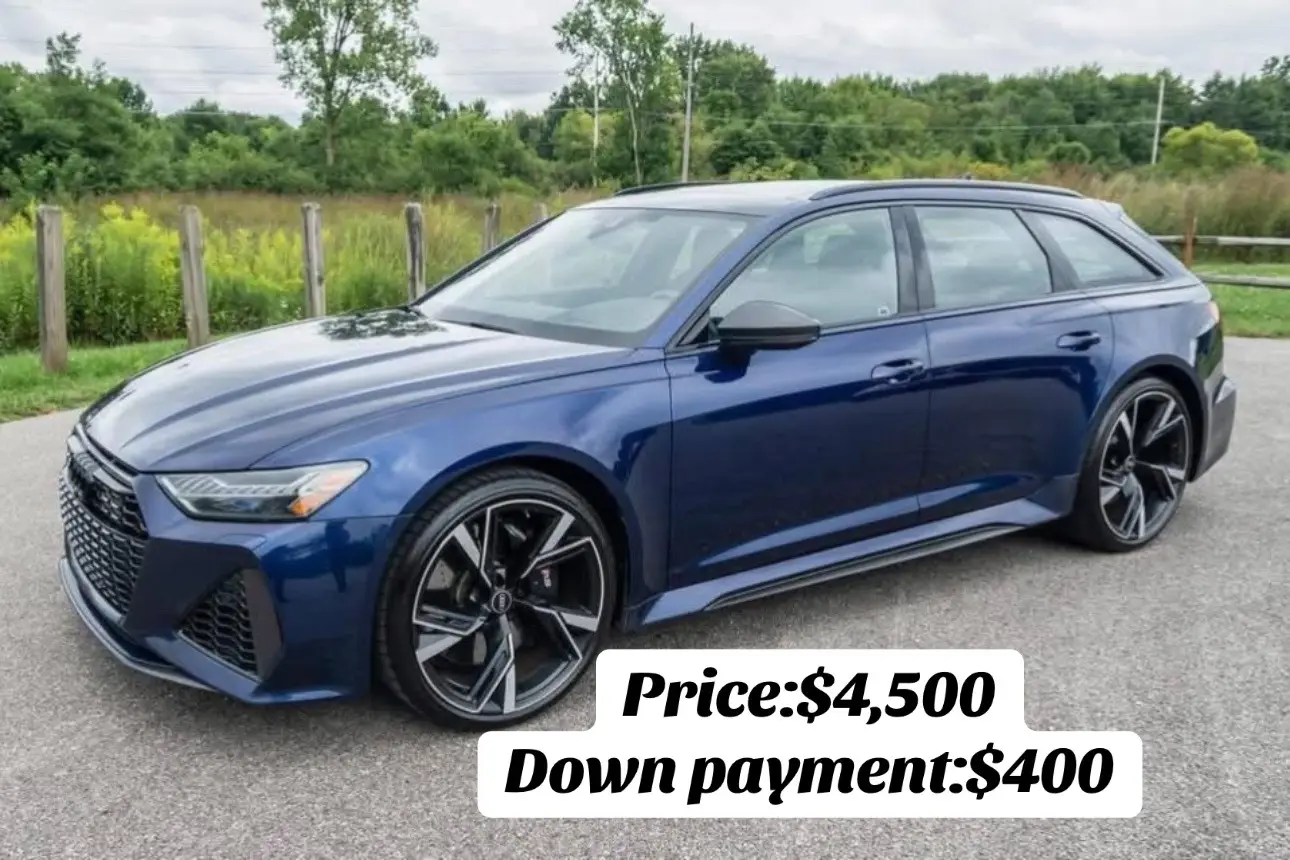 2021 Audi RS6 Avant Price $4,500 Down payment $400 Financing available  Monthly payment $205 Watch 591-hp Twin-Turbo V8, Carbon Optic Package, UnmodifiedMake Audi Model C8 RS6 Save Mileage 56,900 VIN WUA1CAF20MN908342 Engine 4.0L Turbocharged V8 Drivetrain 4WD/AWD Transmission Automatic (8-Speed) Body Style Wagon Exterior Color Navarra Blue Metallic Interior Color Black Title Status Clean title  Message:  WhatsApp ‪+1 (346) 206‑8892‬ #cars #carsoftiktok #luxurycars #cheapcarsforsale #carslover 
