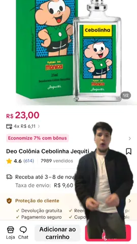 colônia cebolinha #tiktokshop #perfume #homem #cheiro #colonia 