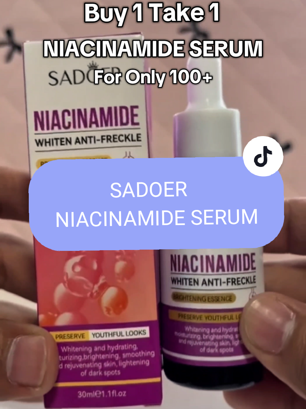 Clear. Smooth. Radiant. That’s the Sadoer glow!💜 #sadoer #serum #faceserum #Niacinamide #niacinamideserum 