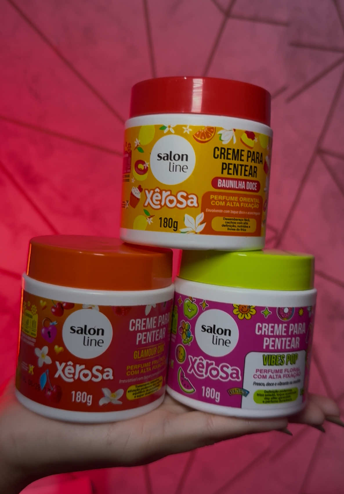 Estou apaixonada por esse kit trio das xêrosas, o novo lançamento da @Salon Line 😍  #xerosasalonline #heymigs #migssalonline #salonline 
