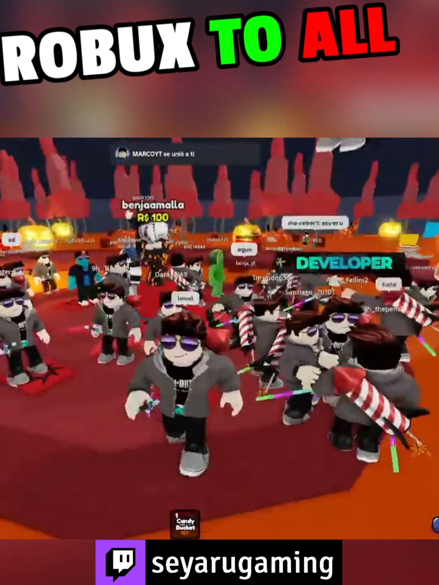 Robux to All - Team Seyaru #roblox #shorts #gaming #seyaru