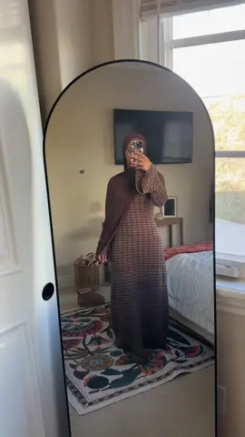 🧶🐻 #knitdress #maxidress #modestdress 