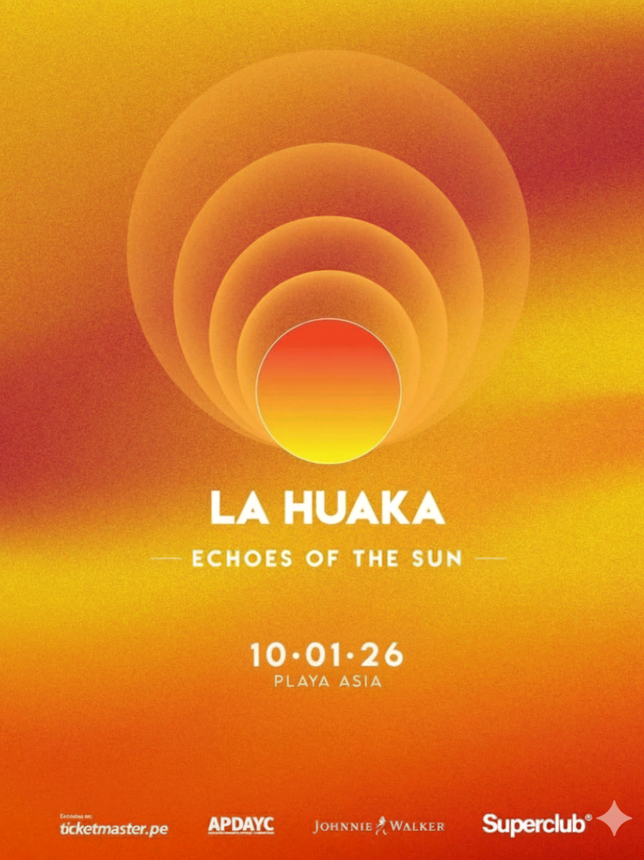 ☀️ LA HÚAKA 2026 — ECHOES OF THE SUN ☀️ 10.01.26 | Playa Asia El sol vuelve a llamar. Una nueva edición de La Húaka se aproxima, y con ella, la energía que conecta cuerpos, alma y sonido en un mismo pulso. Este 10 de enero del 2026, Superclub abre nuevamente el portal hacia un viaje que trasciende la música: una experiencia de conexión, ritmo y despertar colectivo. Los ecos del sol guiarán esta nueva travesía, con una curaduría que promete nombres inolvidables y vibraciones que solo se viven una vez al año. 🌅 Rumores hablan de Toto Chiavetta, Kadosh, Paax Tulum, Colyn, y más… pero el verdadero ritual lo hacen quienes llegan a sentirlo. ✨ ¿A quién te gustaría ver en esta edición de La Húaka 2026? Comenta, comparte y prepárate para el amanecer más esperado del año. #LaHuaka2026 #rave  #SuperclubPeru #playa   #House