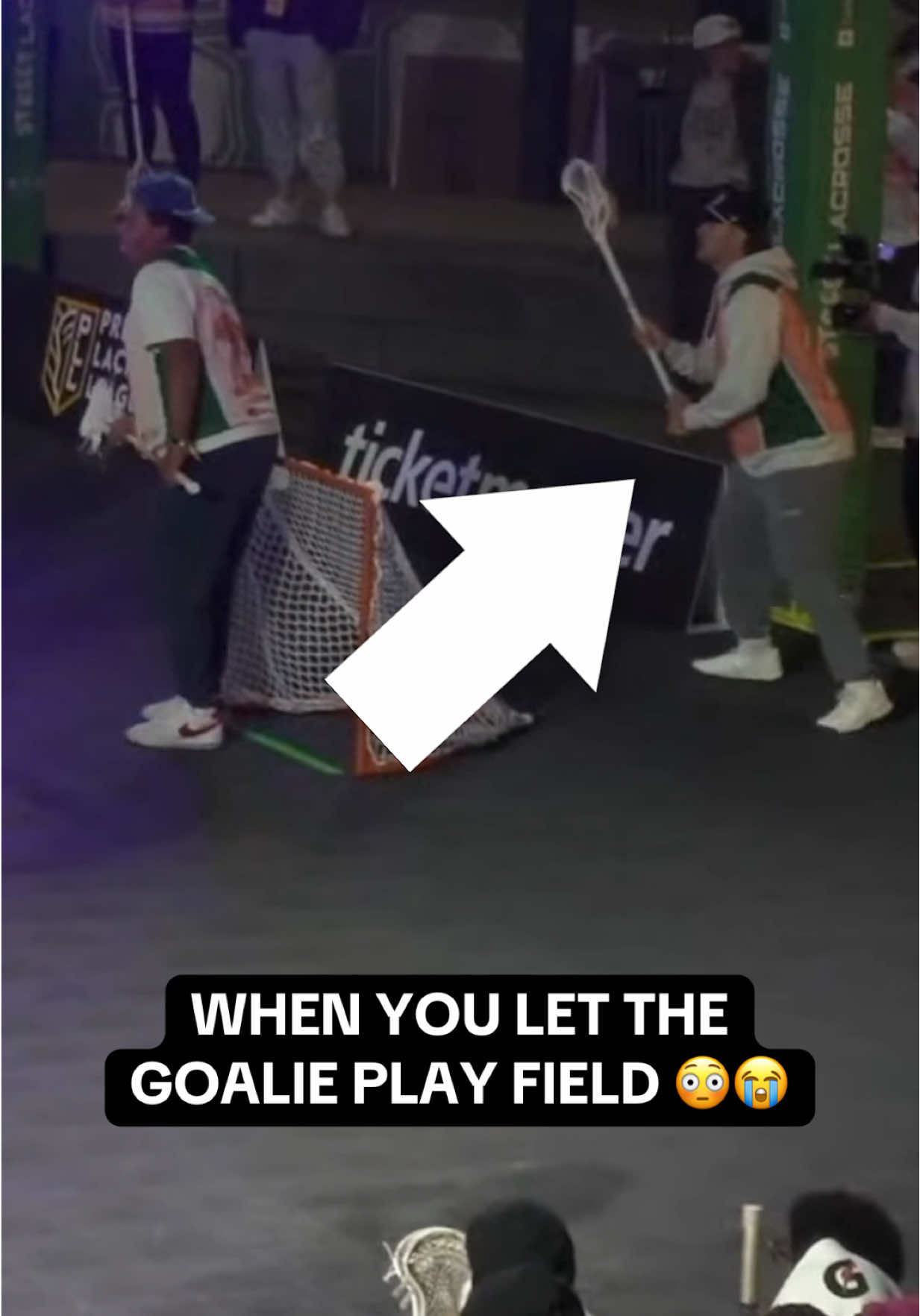 Goalie Brett Dobson was on DEMON MODE at Street Lacrosse 😭👀 #lacrosse #atlanta #goalie #demonmode #pll 