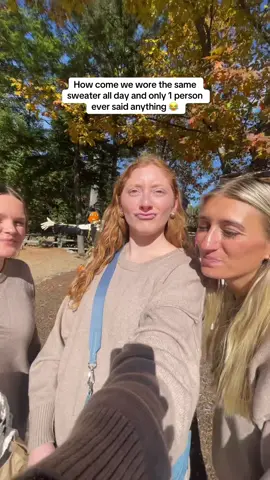 that's what i'm wondering lmaoo  #triplets #trend #matchingoutfits #redheadthriving #girlstrip @oliviasolimene @Liv Fama 