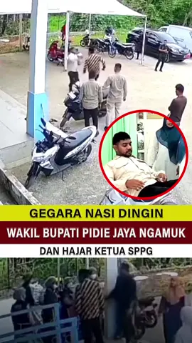 GEGARA NASI DINGIN, WAKIL BUPATI PIDIE JAYA NGAMUK DAN HAJAR KETUA SPPG Kepala Satuan Pelayanan Pemenuhan Gizi (SPPG) Kecamatan Trienggadeng, Kabupaten Pidie Jaya, Muhammad Reza, diduga menjadi korban penganiayaan yang dilakukan oleh Wakil Bupati Pidie Jaya, Hasan Basri.  Peristiwa itu terjadi pada Kamis, 30 Oktober 2025, sekitar pukul 08.05 WIB, menjelang pelaksanaan Musabaqah Tilawatil Quran (MTQ) Aceh di daerah tersebut. Kepada wartawan, Reza mengaku mendapat pukulan di bagian kepala dari Hasan Basri. Ia mengatakan, sebelum kejadian, Wakil Bupati sempat mengacak-acak nasi makan bergizi (MBG) di dapur SPPG serta membentak dan mengancam petugas yang sedang bekerja. “Wakil bupati datang sekitar pukul 07.50 WIB untuk memeriksa dapur MBG. Saat itu saya belum tiba, hanya petugas perempuan yang sedang menyiapkan makanan. Tak lama kemudian, beliau masuk ke dapur dan memegang nasi MBG,” kata Reza.  Menurutnya, Hasan Basri menuding nasi yang disediakan dalam keadaan basi karena terasa dingin. Padahal, kata Reza, berdasarkan petunjuk teknis (juknis) penyediaan makanan bergizi, nasi yang baru dimasak memang harus didinginkan terlebih dahulu sebelum dimasukkan ke dalam ompreng agar tidak cepat basi akibat penguapan. Seolah-olah kami menyediakan nasi basi. Padahal aturannya jelas, nasi panas tidak boleh langsung dimasukkan ke ompreng,” jelasnya. Reza mengatakan, setelah membentak dan mencaci maki petugas perempuan hingga membuat mereka menangis, Hasan Basri kemudian menunggu kedatangannya. Begitu Reza tiba, Wakil Bupati langsung menghampiri dan meninju kepalanya beberapa kali. “Begitu saya menjawab bahwa saya pimpinan SPPG, beliau langsung meninju kepala saya sambil berkata ‘kasi nasi basi untuk anak kami’,” ungkap Reza. Akibat kejadian itu, Reza mengalami luka di kepala dan dilarikan ke Puskesmas Trienggadeng untuk mendapatkan perawatan medis. Hingga berita ini diterbitkan, belum mendapatkan konfirmasi dari Wakil Bupati Pidie Jaya, Hasan Basri, terkait dugaan penganiayaan tersebut. #bntvnasional #bnnasional #pidiejaya #aceh #beritaterkini 