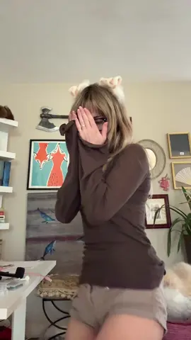 Puppy girl is shy :3 