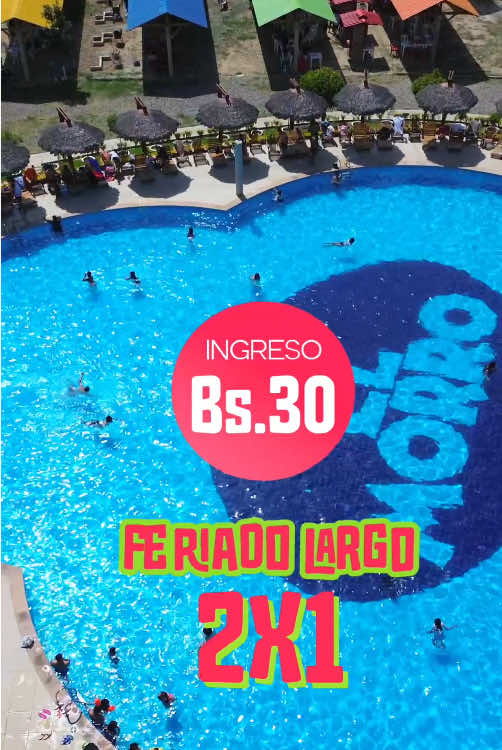 Este feriado largo, disfrútalo en 👉 El Morro Club. Desde el jueves hasta el lunes, ingreso 2x1: dos personas por solo 30 Bs. 😎 Piscinas, parrilladas, comida deliciosa y un clima perfecto para disfrutar con familia y amigos. 💦🍴 ☀️ ¡Te esperamos! 📲 77116161 – wa.me/59177116161 📍 Km 30 Carretera a Cbba – https://maps.app.goo.gl/DvwLgJCmCGRP1jAT9 #ElMorroClub #VeranoEterno #FeriadoLargo #2x1 #PiscinasSucre 