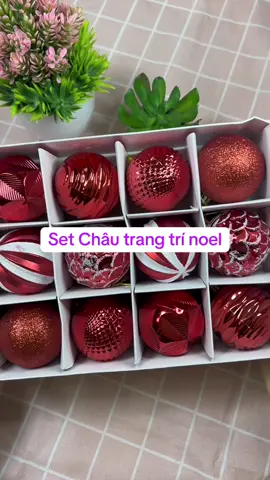 Set Châu trang trí Noel #noel #giangsinh #decor #CapCut 