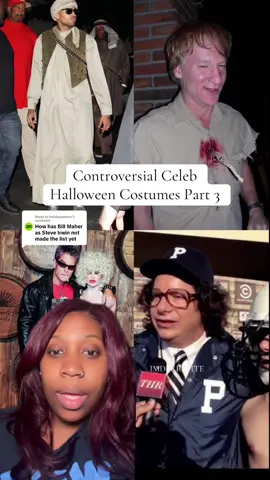 Replying to @holidaypieluvr which is your least favorite Halloween Costume ? #billmaher #chrisbrown #lisarinna #harryhamlin 