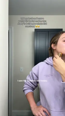 Someone get this man some bird feeders!! 🤣🤣 #marriagehumor #husbandandwife #birdtheory #trend 