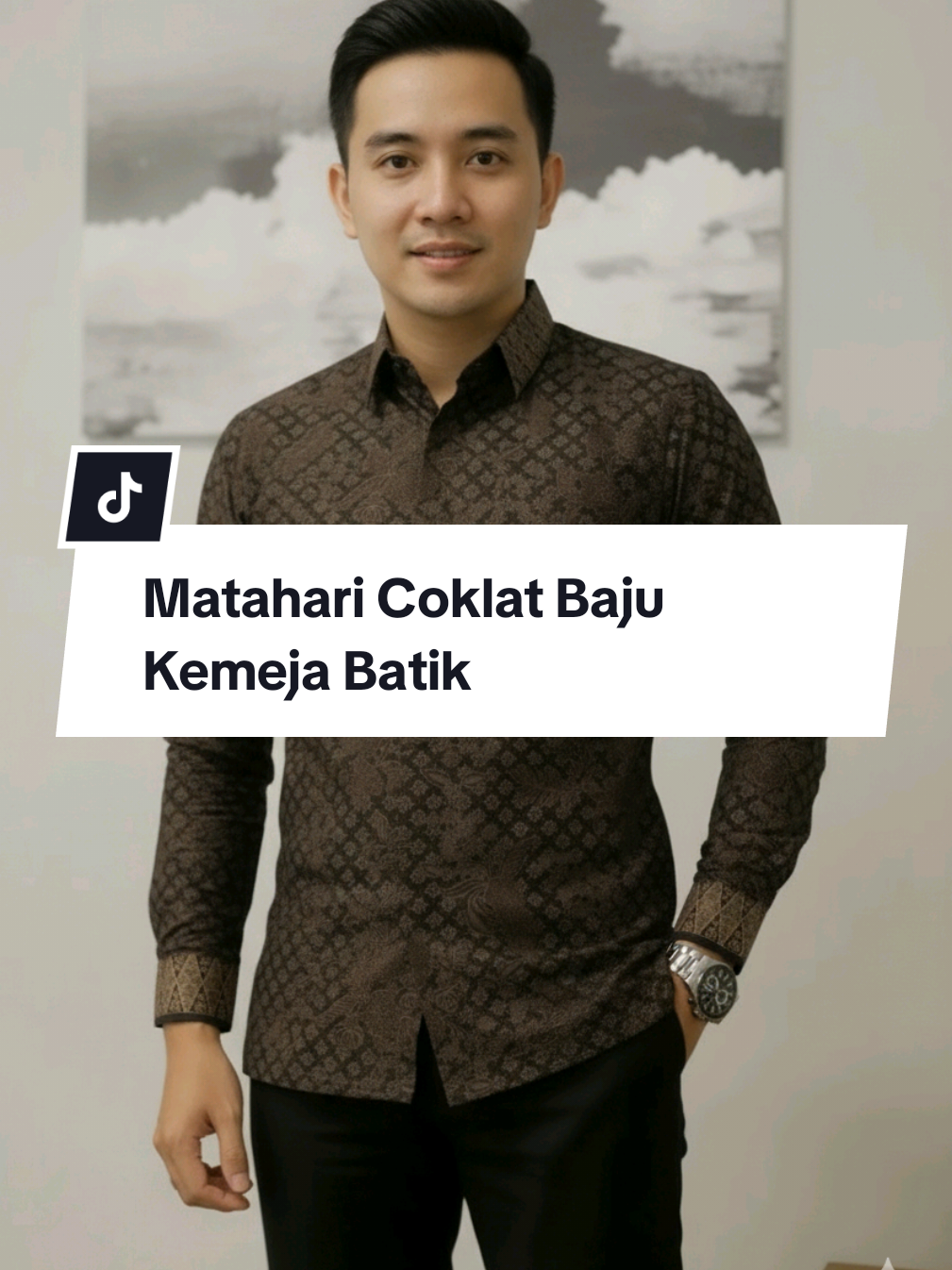 Matahari Coklat Baju Kemeja Batik #batik #belilokal #rekomendasi #fyp #xcyzba 
