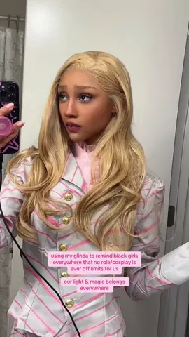 4 my girls who are afraid 2 shine in white dominated spaces, we deserve a spot just as much as anyone else <3 <3 #wicked #glindacosplay #fyp #abcxyz #blacktok 