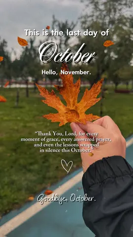 Last Day of October #CapCut #newmonth #goodbyeoctober #fyp #aesthetic 