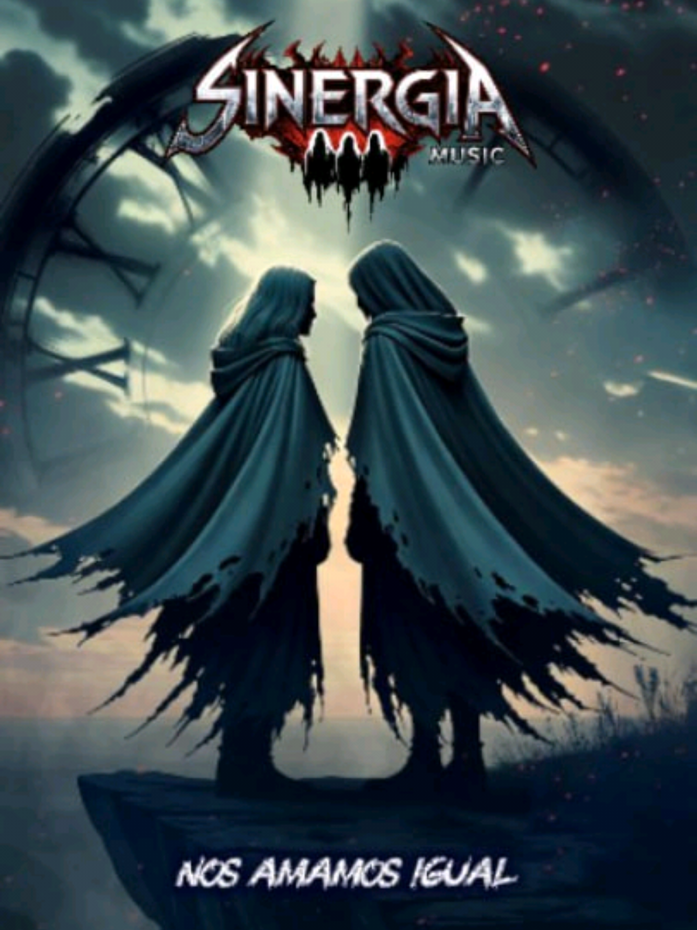 La canción 'Nos Amamos Igual' retrata una historia de amor donde dos personas se encuentran inesperadamente, a pesar de la falta de entendimiento del mundo. Destaca un amor que trasciende el tiempo y las circunstancias, enfatizando que el amor verdadero no necesariamente necesita la eternidad para ser significativo. #NuevaCanción #NosAmamosIgual #SinergIAMusic #SombrasdelRecuerdo 