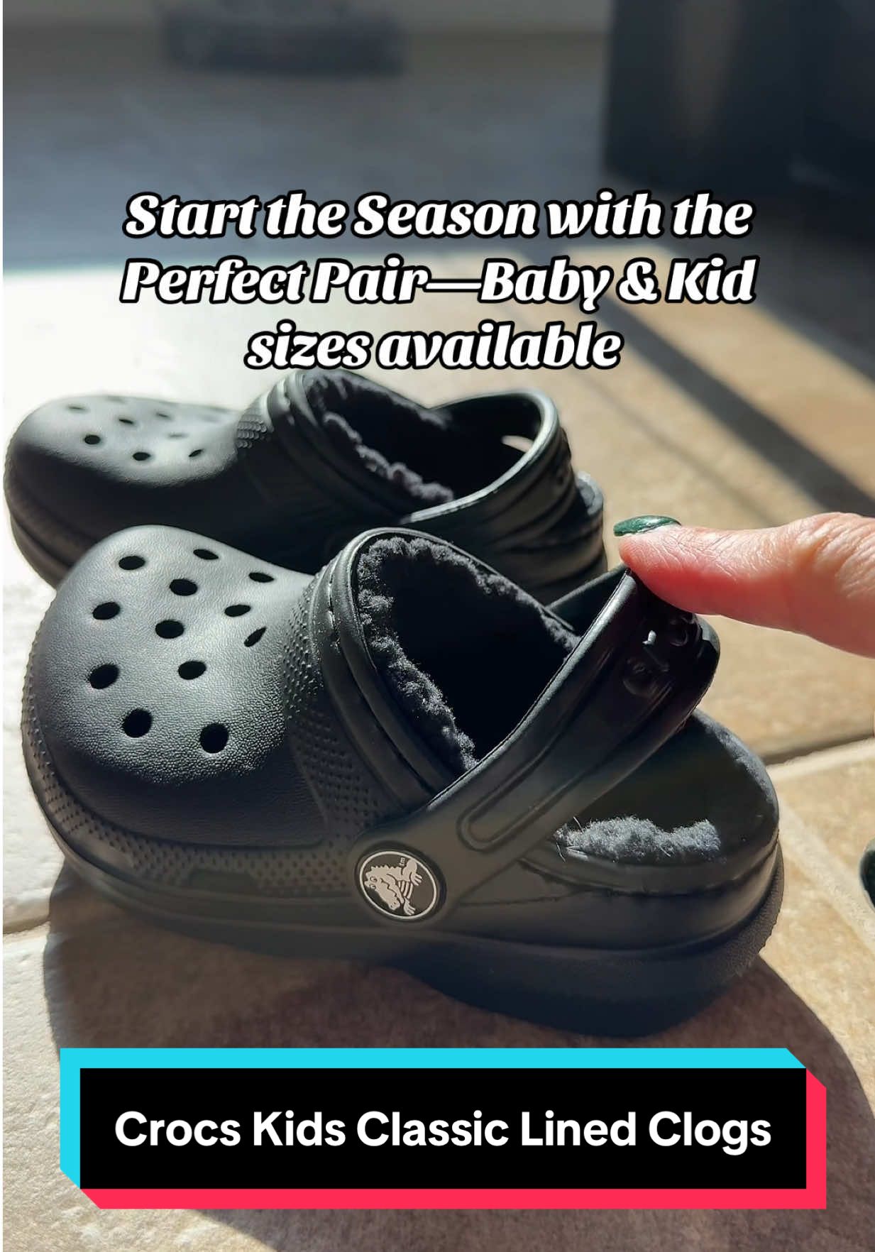 Cozy lining, easy slip-on, total meltdown prevention. #tiktokshopblackfriday #tiktokshopcybermonday #crocs #kidsshoes #crocsgang @Crocs 