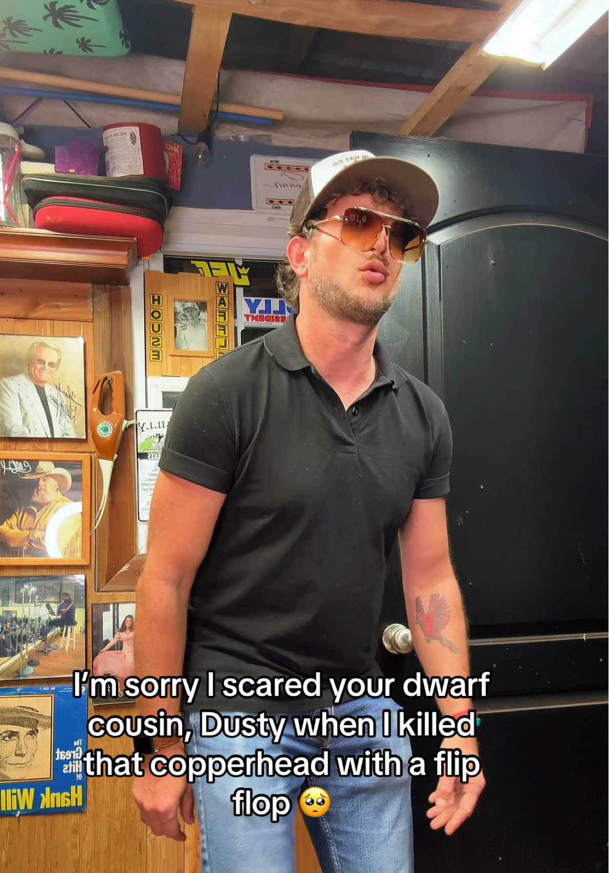 Nobody likes sad songs #hillbillyhartman #ronniemilsap #redneck #fyp #comedy 