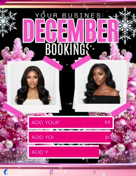 We created these on live! The bundle is now available on my Etsy store. Check out the bio 🤭🥹 #digitalart #christmasflyer #2025christmas 