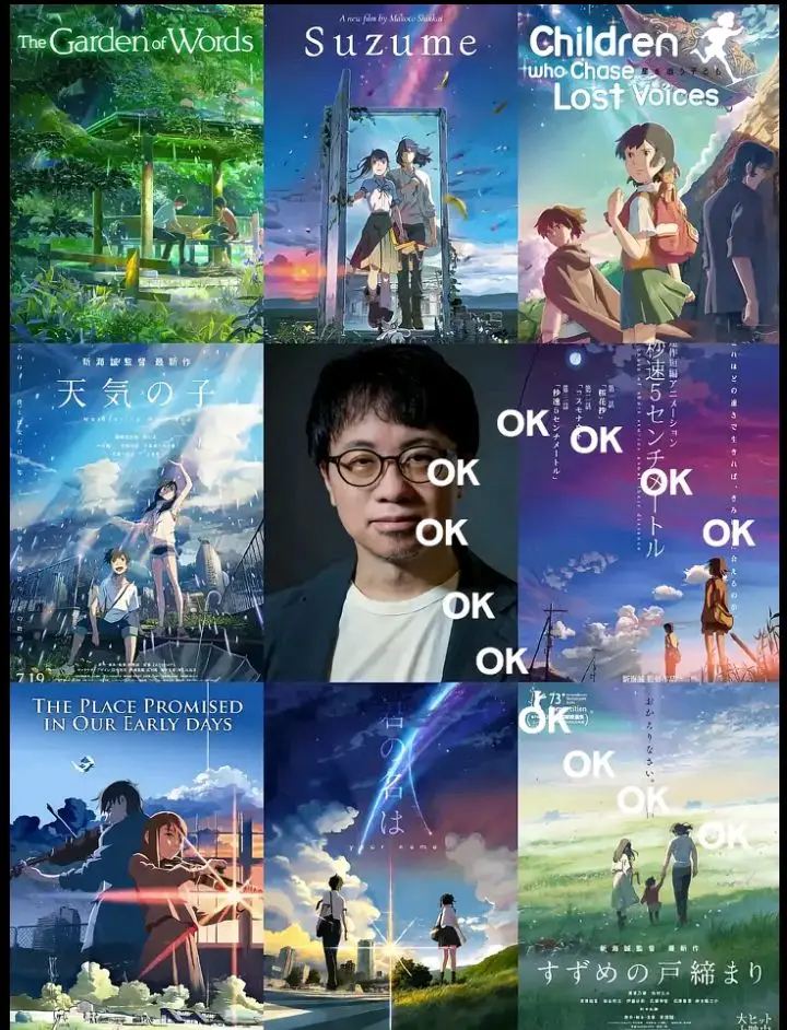 Makoto Shinkai y Hayao Miyazaki con sus grandes obras ❤️ #hayaomiyazaki #makotoshinkai  #animeedit #yourname #howlsmovingcastle 