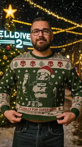 The ugliest in the galaxy and somehow still the coolest #helldivers2 #arrowhead #helldivers #uglysweater #uglysweatshirt 