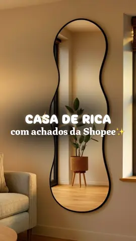 Espelho Orgânico Lapidado Moderno🪞😍#espelho #decoração #casa 
