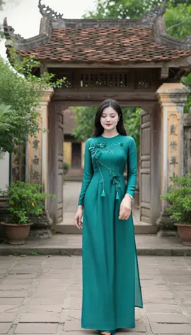 Áo dài nữ thiết kế lụa vân gỗ #aodaivietnam #aodaivietnam #aodaicachtan #aodai #aodaithietke 