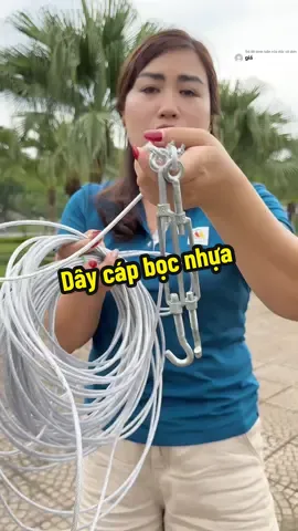 Trả lời @độc cô đơn dây cáp bọc nhựa phơi quần áo #letranglcshop #dungcutienich #daycap #daycapbocnhua #xuhuong 