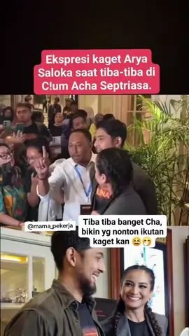 Tapi kagetnya lucuu wkwkkw #jangkauanluas #semuaorang #aryasaloka #achaseptriasa #viral 