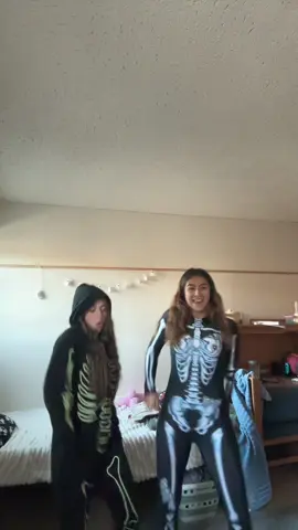 Ur fav skeletons😜💀#costume #halloween #gyat 