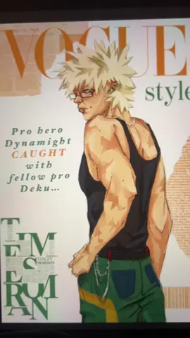 wonder what they got caught doing …. @🌸LELE💫 ts one for u lele ik u fiening for him . . . #bakugoukatsuki #vogue #bnha #mha #myheroacademia 