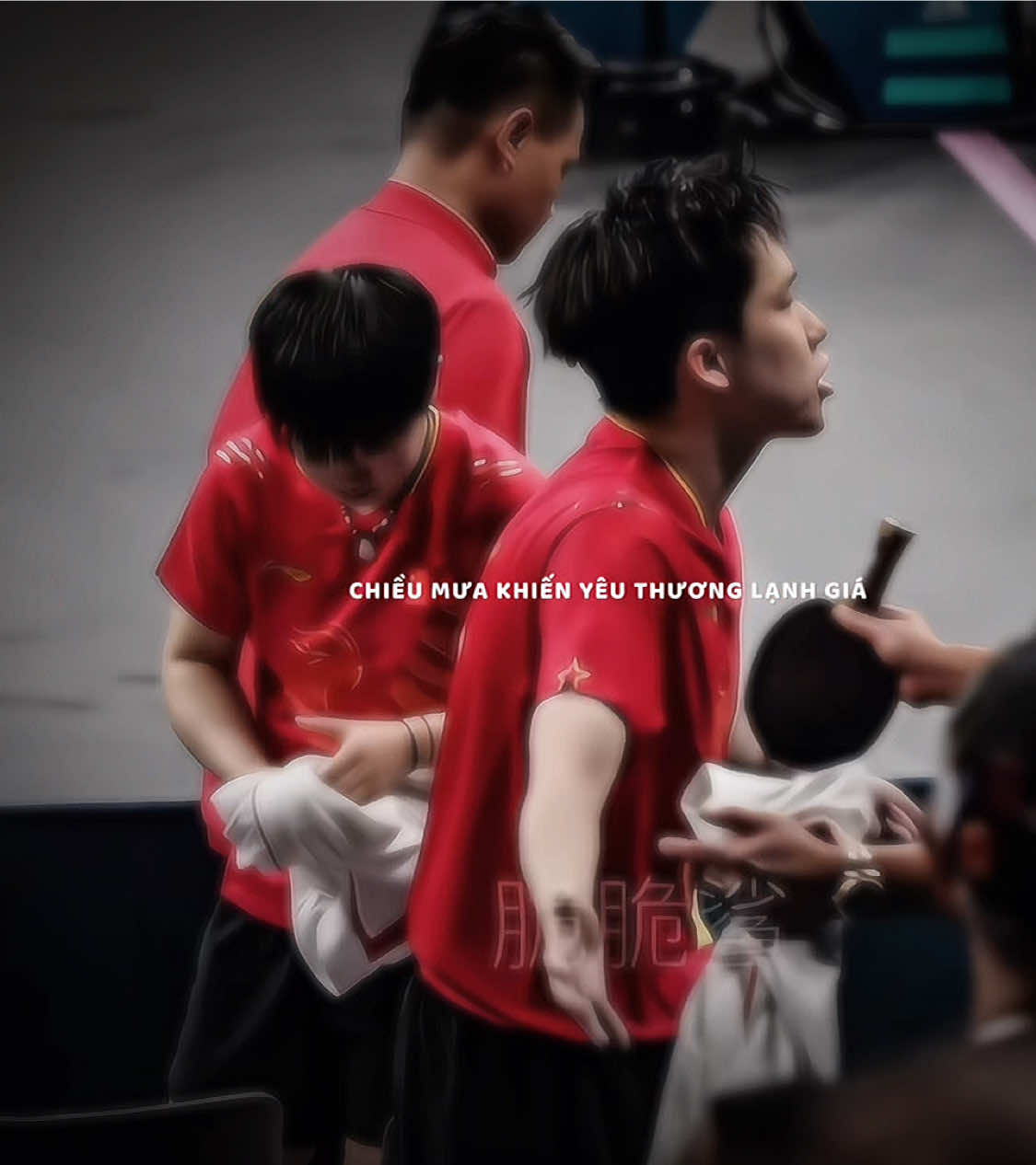 “Ước mơ của chúng ta. Chỉ một cơn mưa đã cuốn trôi tất cả..”.#shatou #5114 #孙颖莎 #王楚钦 #xhuong 