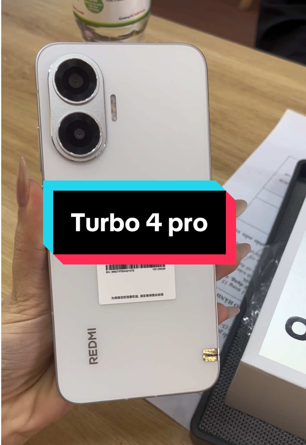 📱✨ Khách khui Redmi Turbo 4 Pro – Màu Trắng tinh khôi 🤍 🔥 Siêu phẩm mới nhất trang bị Snapdragon 8s Gen 4 ⚙️ – hiệu năng cực mạnh, chơi game mượt như bay 🎮 🌈 Màn hình AMOLED 120Hz hiển thị siêu đẹp, mượt từng thao tác 🔋 Pin 7550mAh siêu khủng + sạc nhanh 90W ⚡ – dùng cả ngày không lo hết pin 📦 Máy mới, bảo hành 12 tháng #RedmiTurbo4Pro #HoangAnhMobile #KhuiSeal #redmi #Snapdragon8sGen4     