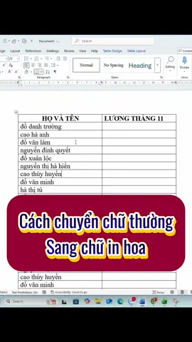 Cách chuyển chữ thường sang chữ in hoa trên Word #Phimtathayexcel #phimtattinhoc #phimtatexcel #meotinhoc #cachchuyenchuthuongsangchuinhoa 