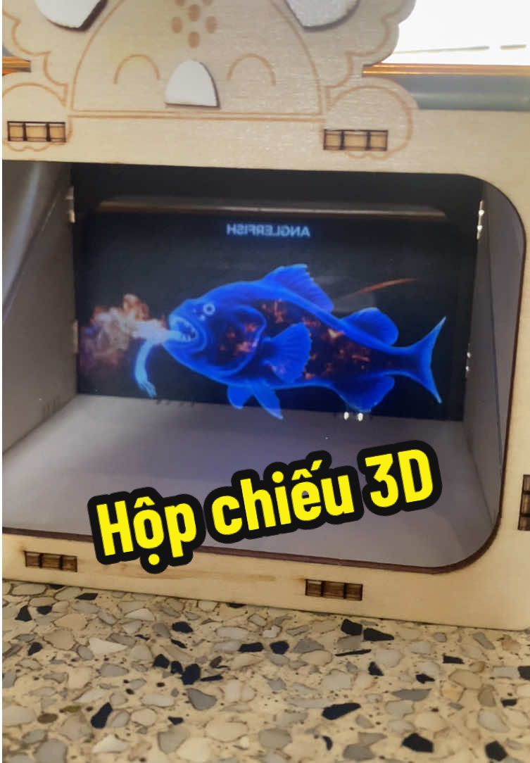 Hộp xem ngoài ánh sáng bình thường vẫn xem ok nha anh chị #hologram #đồchoiembe #hộp3d #xuhuongtiktok 