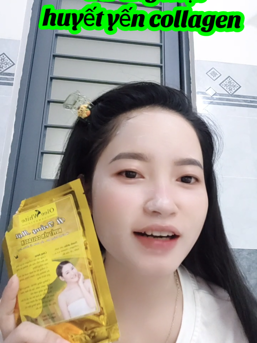 ủ trắng mặt huyết yến collagen #utrangmathuyetyencollagen #utrangmat #nganchau 