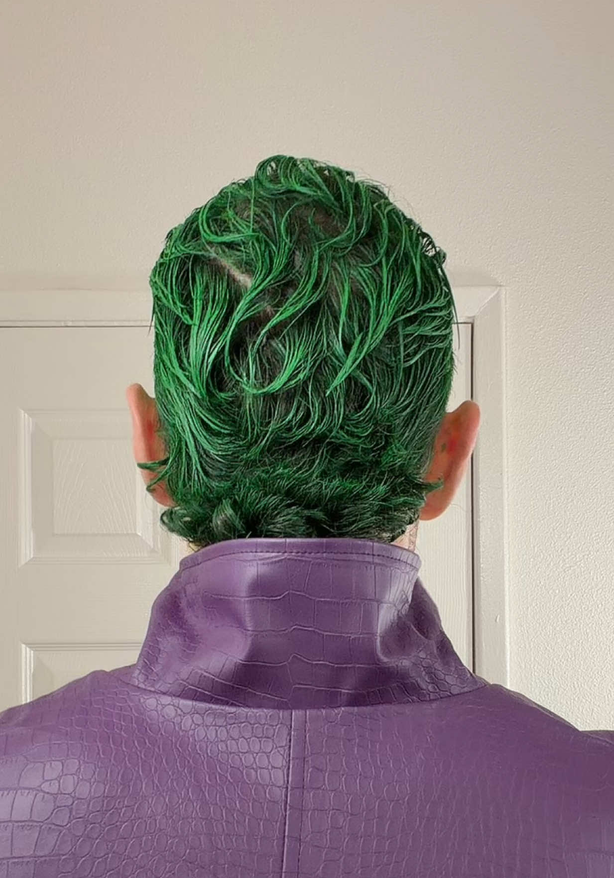 The Joker #hair #hairtransformation #hairdye #joker #Halloween 