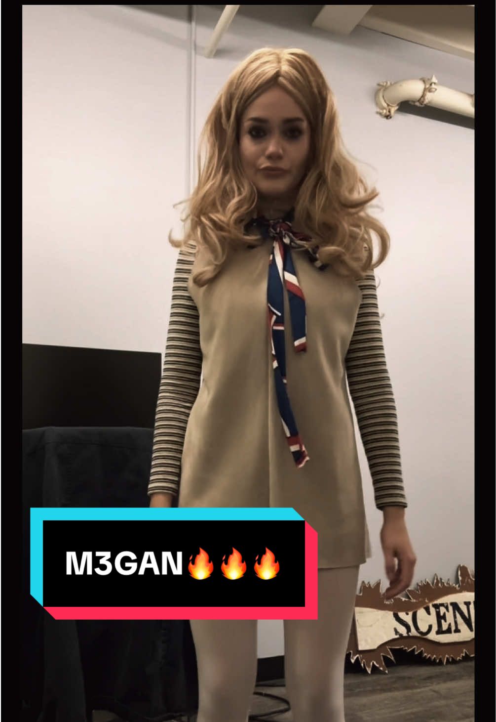 anyways M3GAN🔥🔥🔥🔥#m3gan #halloweencostume #halloweenlook #costumeideas #fyp 