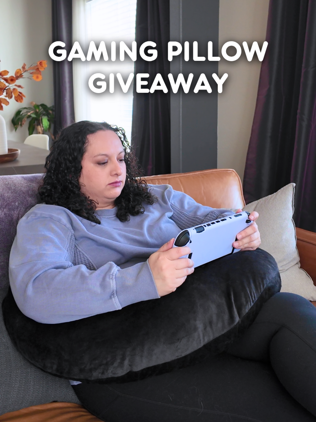 Thank you @Valari Gaming for partnering with me on a giveaway 🫶  To enter you must: Follow me, and Valari (their new TikTok account is tagged above). Comment your favorite cozy game. Tag 2 friends. #valarigamingpillow #gamingaccessories #giveaway 