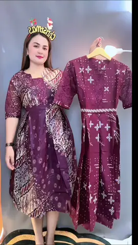 Rekomendasi dress couple batik warna BURGUNDY couple dress midi#couple #coupledress #couplebatik #dresscouple #afkarbatik 