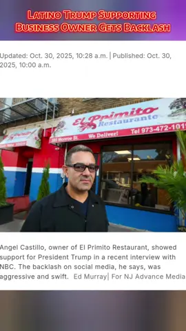 NJ Immigrant Latino business owner that supports trump and Jack Ciattarelli is under fire and getting backlash for supporting maga. #nj #latino #news #Jersey #dominican 