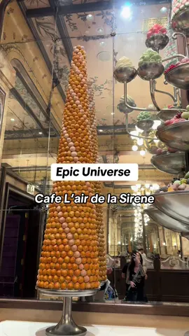 Such a beautiful restaurant and amazing food. Get the crepes if you go! #epicuniverseorlando #ministryofmagic #harrypotter #france #cafelairdelasirene 