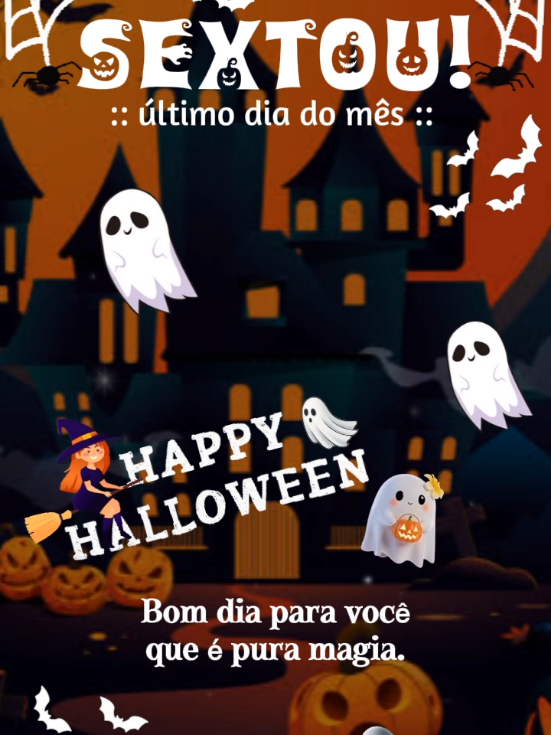 #happyhalloween #status #alegria #sextou #haloween🎃🕸️🦇👻 