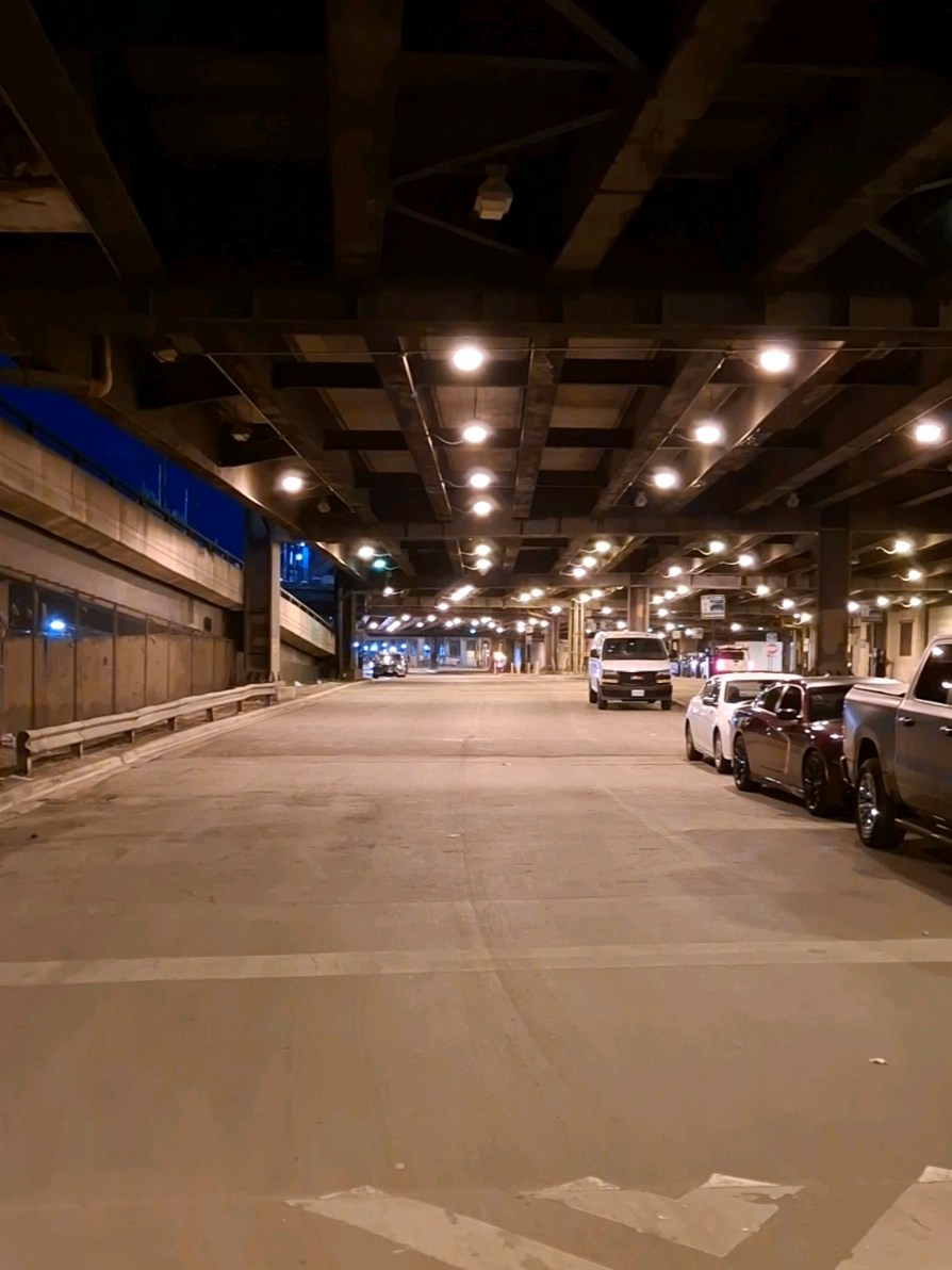 Exploring Lower Lower Wacker. Lower Wacker is the lowest and shortest level of Chicago's three-tiered Wacker Drive. It's an expressway running beneath the Loop. It was built in 1975 for trash storage and a garbage truck parking. The area is known for its history of no cellular signals, drag racing and much more! #fyp #chicago #lowerwacker #lowerwackerdrive #lowerlowerwacker 