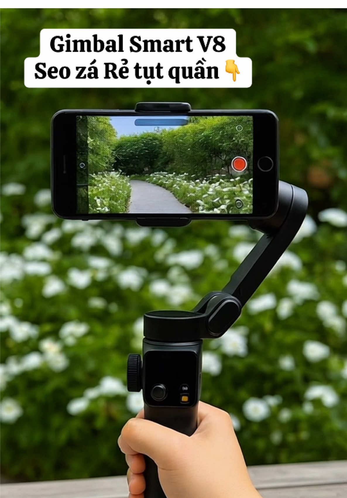 Gimbal Smart V8 6 chế độ quay ,chống rung ,nhỏ gọn dễ mang theo túi#gimbal #camera #viral #xuhuong #thinhhanh 