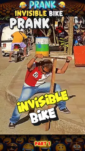 Prank: Invisible bike #prank #comedyvideo #pranks #funny 