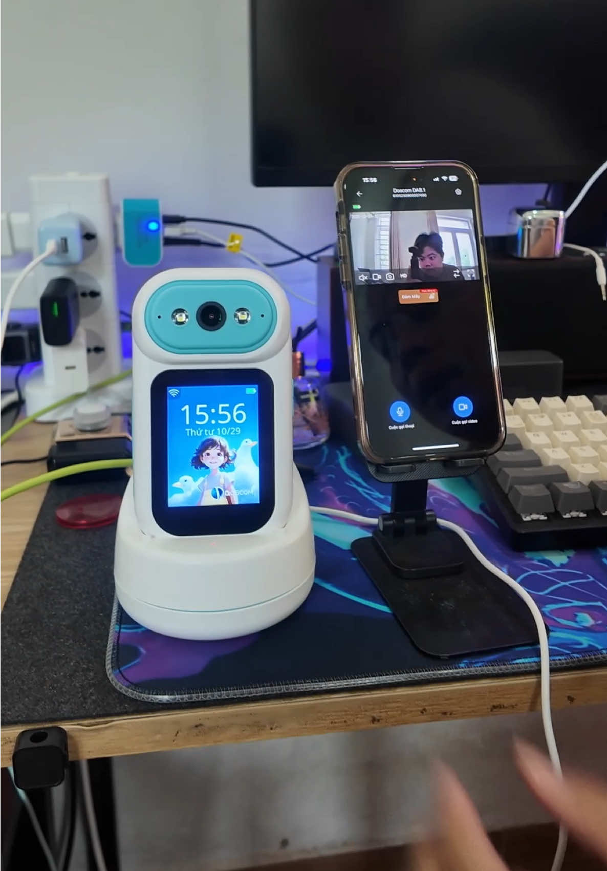 Camera gọi video 2 chiều siêu cute và tiện lợi, mới ra mắt Doscom DA8.1 Pro #cameragoivideo2chieu #doscom 
