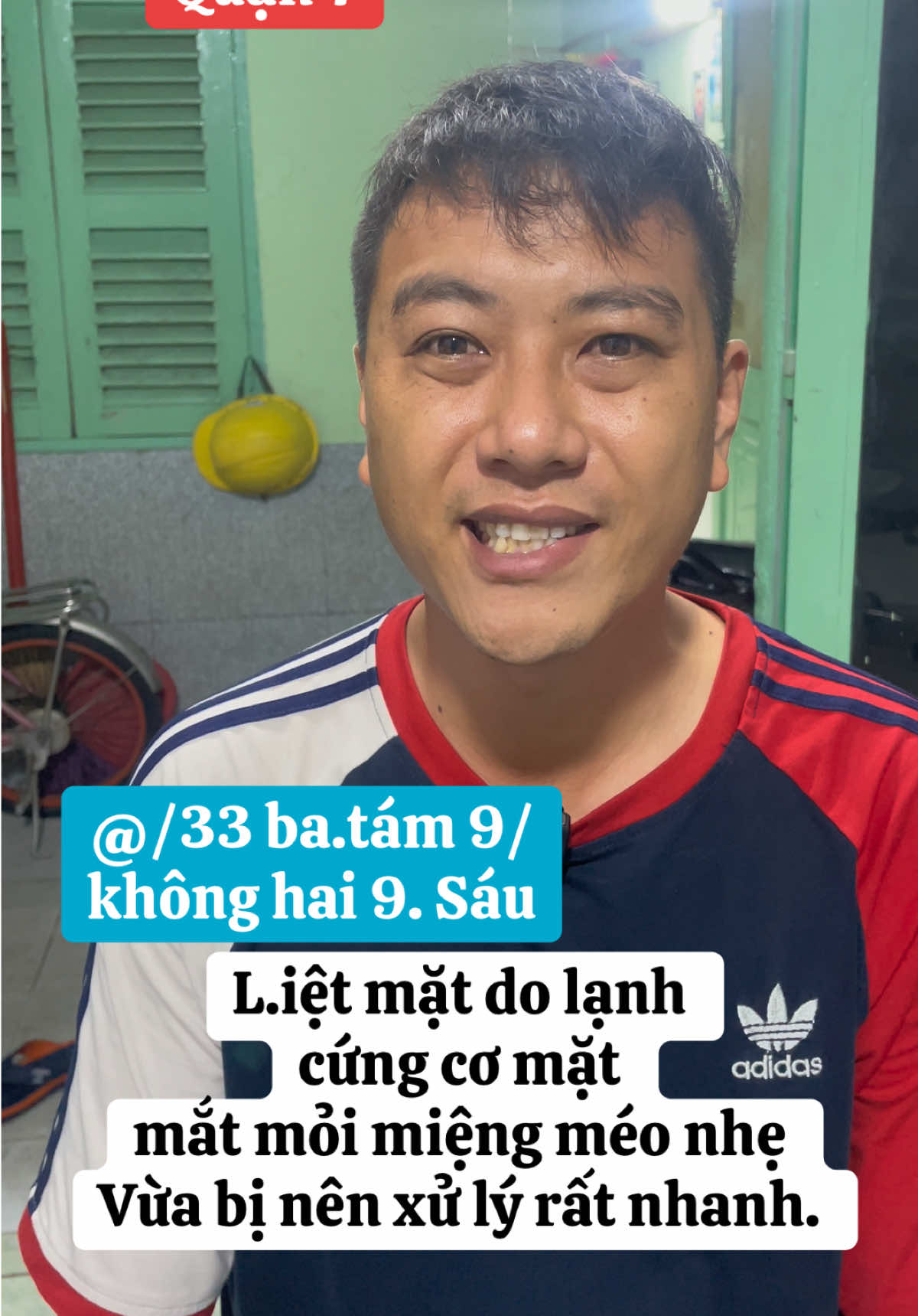 L.iệt mặt do lạnh  cứng cơ mặt mắt mỏi miệng méo nhẹ Vừa bị nên xử lý rất nhanh. #yhcthuynhngocphuoc #quận7 #lietmat #lietdaythankinhso7 