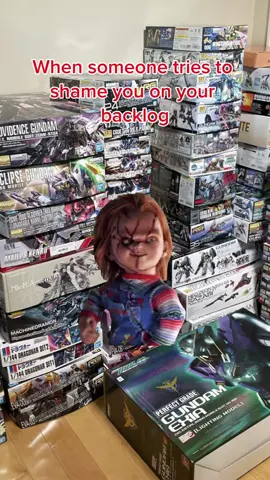 Happy Halloween!🎃  this is not my personal backlog fyi lol. #gunpla #halloween #fyp #chucky #gunplabuilder 