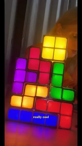 DIY Tetris Puzzle Night Light - Stackable Lamp - Novelty Desk Lamp Induction Interlocking Desk Lamp - Multi-Color Blocks