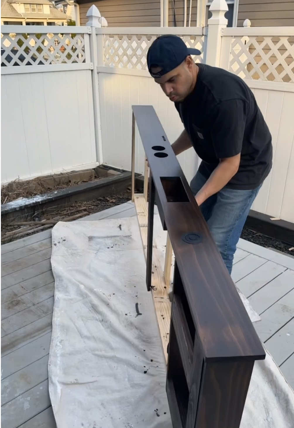 DIY behind the couch table #DIY #process #table 